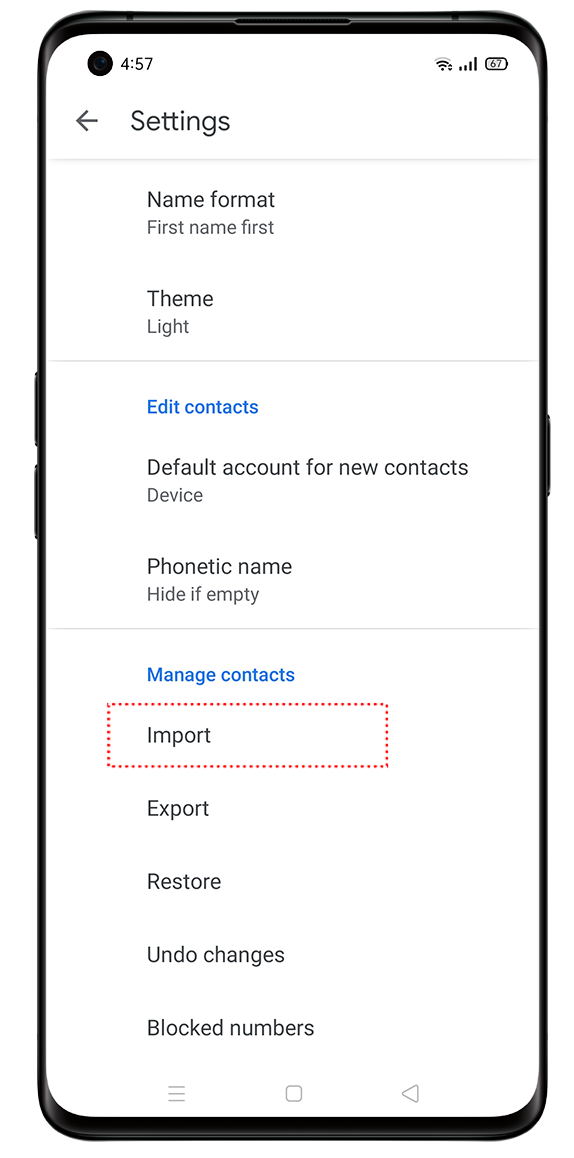 How To Import Export And Restore Google Contacts Oppo South Africa